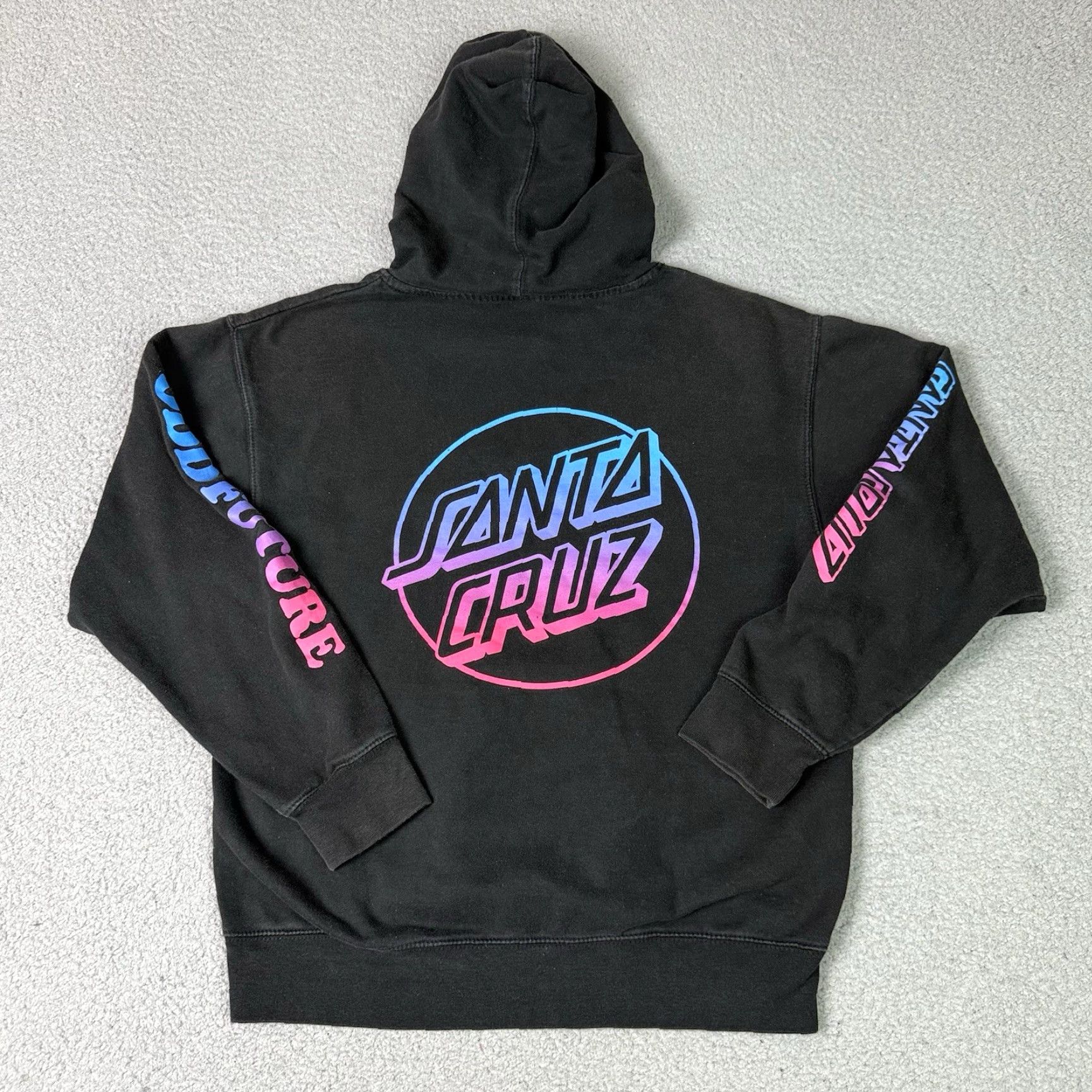 Odd Future VINTAGE Odd Future x Santa Cruz Hoodie Mens Medium Black OFWGKTA Logo Pullover Hooded Pocket Sk8 Hip Hop 90s USA Size US M / EU 48-50 / 2 - 6 Thumbnail