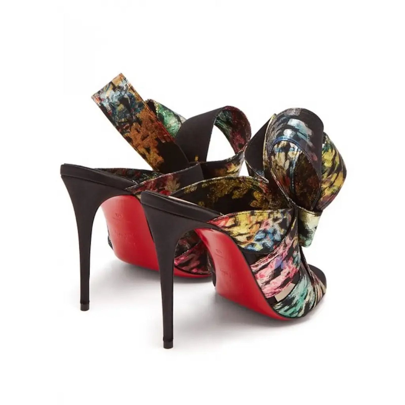 Christian Louboutin Samouraissa 100 Black Backless Sandal Mule Heel Pump 36.5 Size US 6.5 / IT 36.5 - 8 Thumbnail