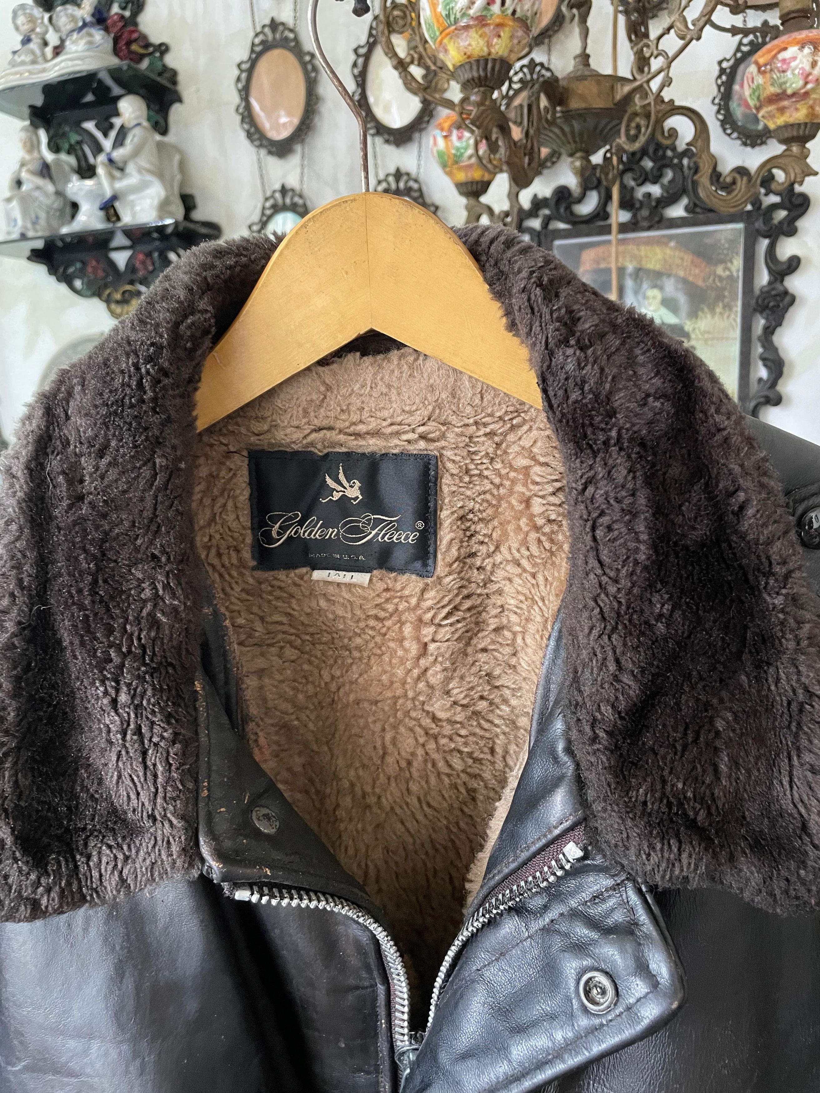 I. Spiewak And Sons Leather G1 Military Vintage Golden Fleece USA, Schott,Mccoys Size US M / EU 48-50 / 2 - 3 Thumbnail