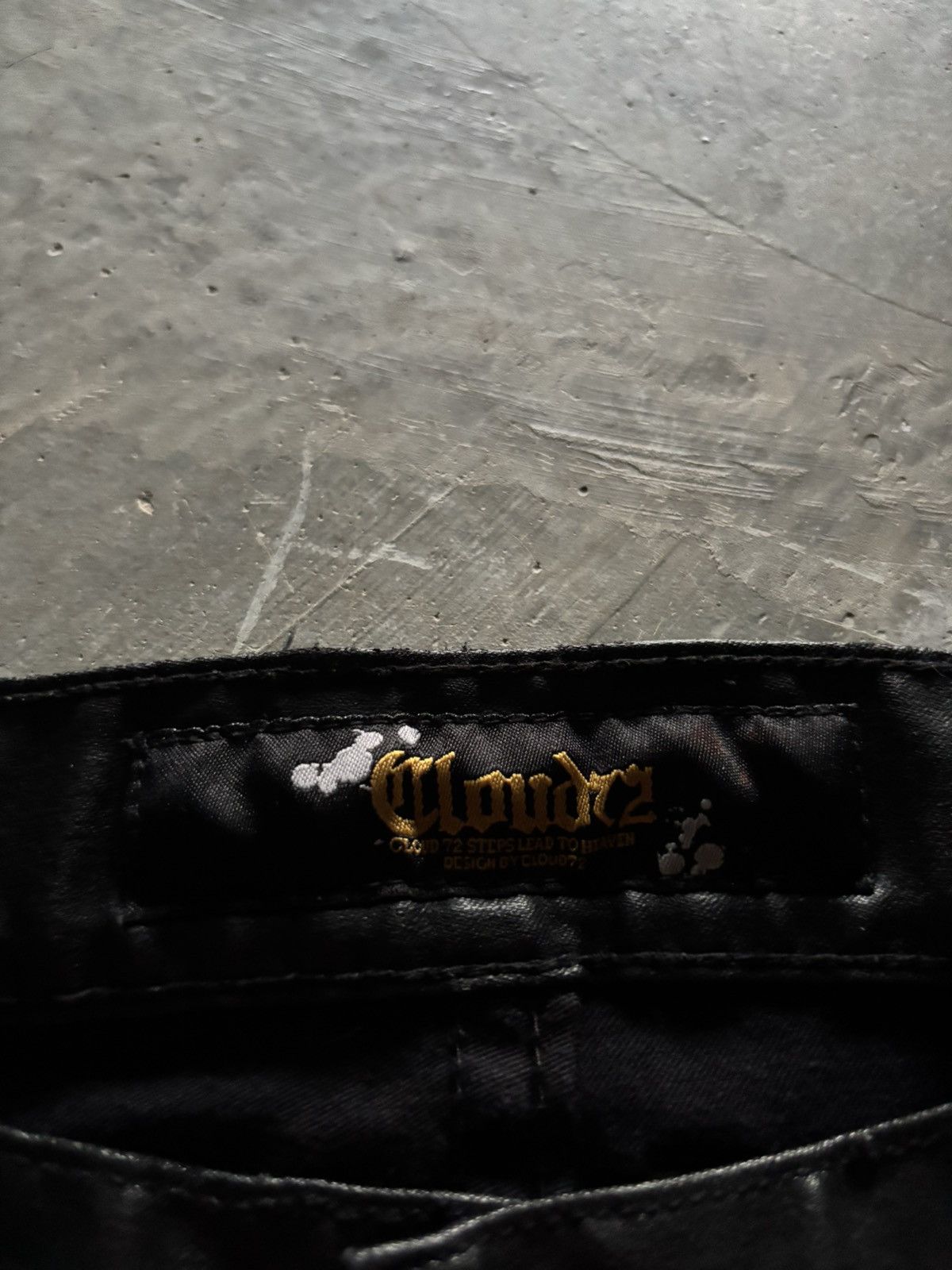 Beauty Beast × Isamu Katayama Backlash × Yasuyuki Ishii CLOUD 72 leather pant zipper sick backpocket rhinestone punk Size US 37 - 5 Thumbnail