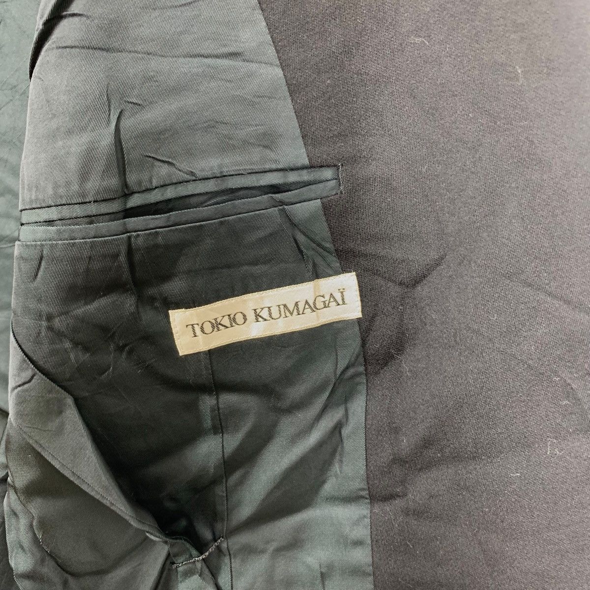 Tokio Kumagai Vintage TOKIO KUMAGAI JAPAN Double Breasted Peacoat Blazer Size 34R - 8 Thumbnail