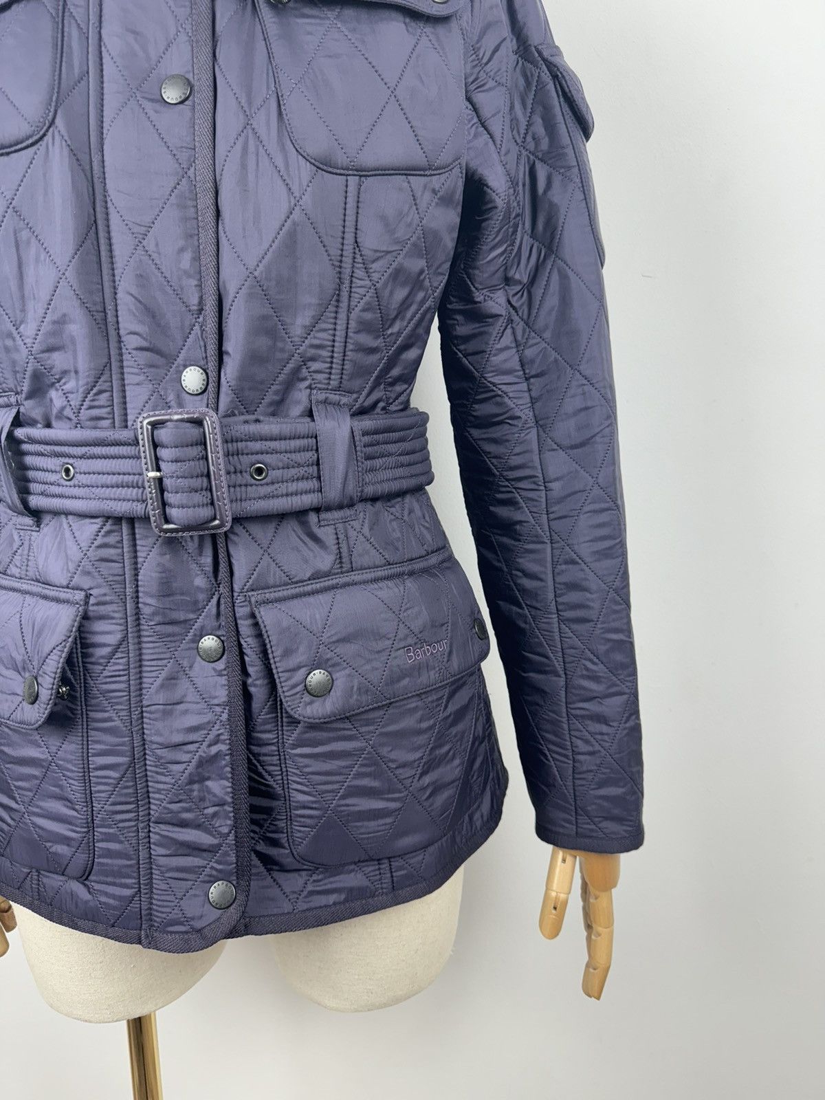 Barbour × Vintage Men’s Vintage Barbour International Polarquilt Jacket size 8 Size M / US 6-8 / IT 42-44 - 6 Thumbnail