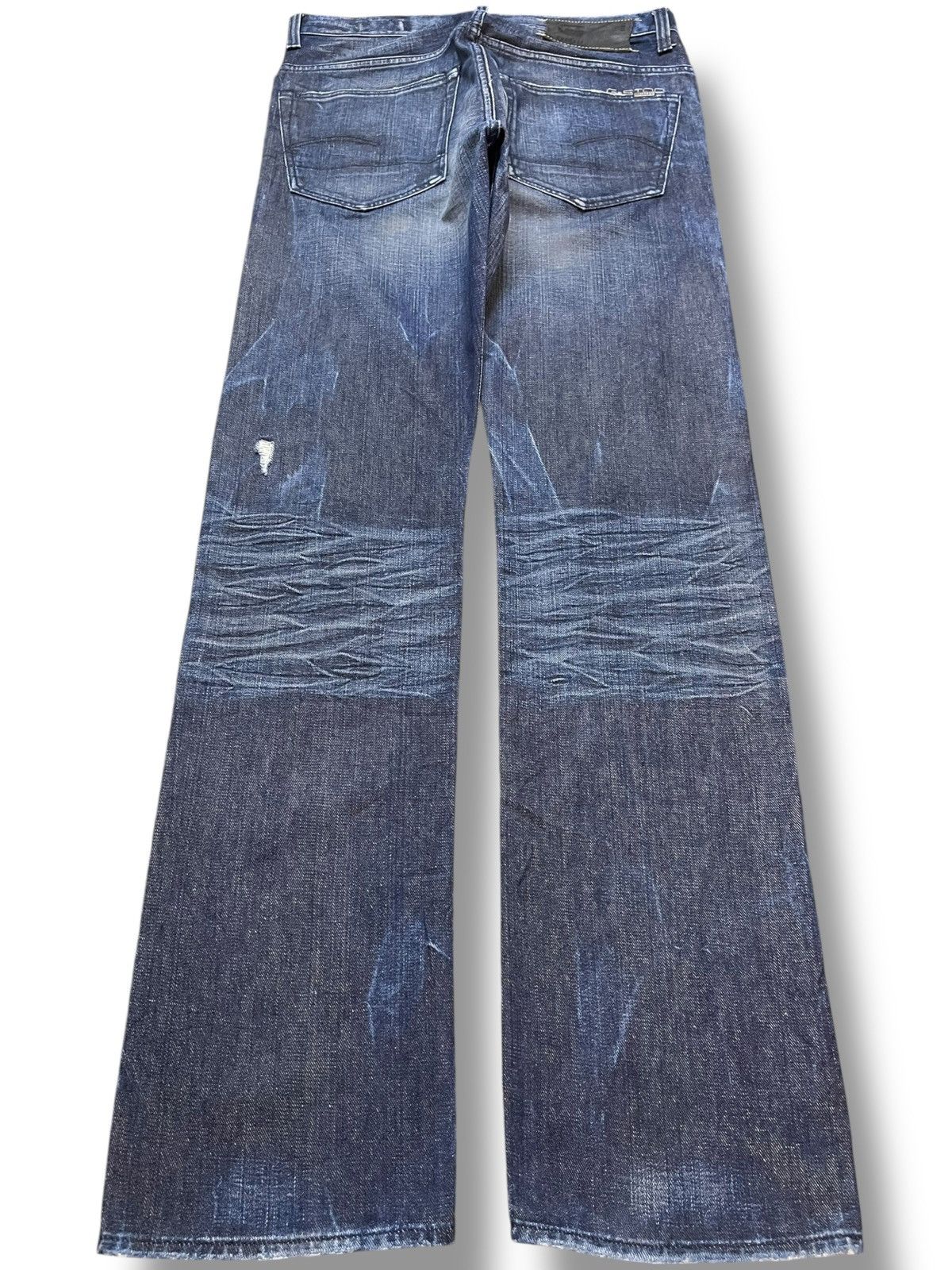 G-Star × Pharrell Vintage G-Star 3301 Grunge Distressed Denim Size US 31 - 6 Thumbnail