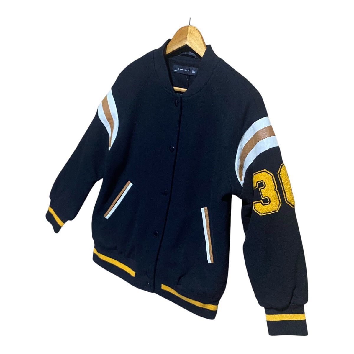 Zara Zara Women Varsity Bomber Jacket Size M / US 6-8 / IT 42-44 - 3 Thumbnail