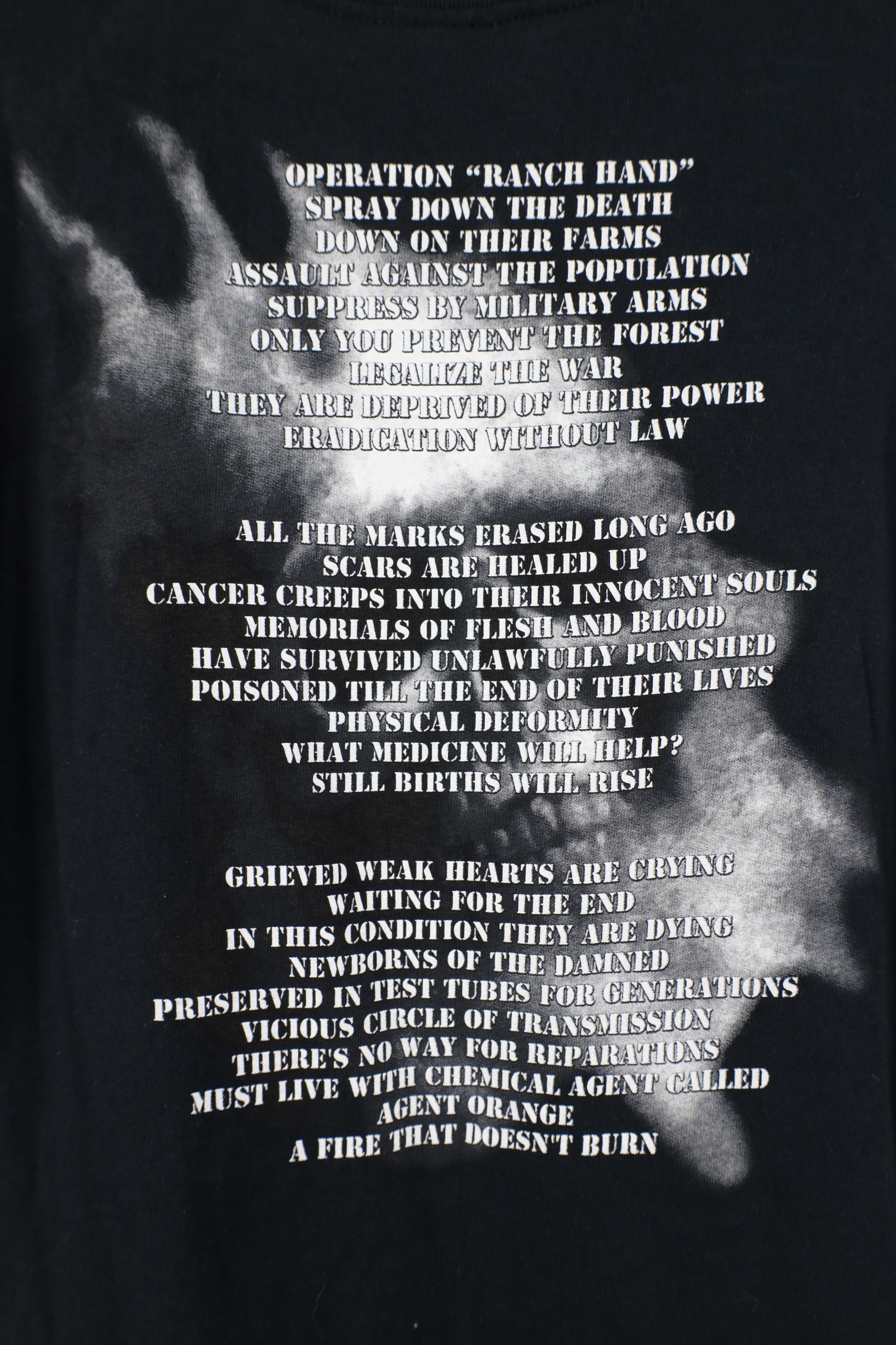 Vintage Retro Y2K Spell Agent Orange Sodom Band Short Sleeve T-Shirt Size US XL / EU 56 / 4 - 13 Thumbnail