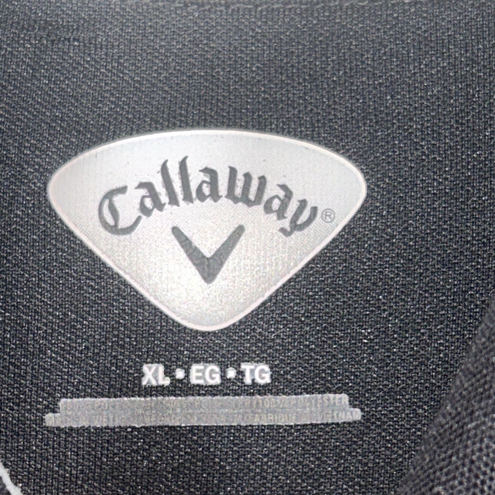 Callaway Callaway Polo Shirt Mens XL Short Sleeve Black Golf Casual Performance Breathable Lightweight Embroidered Buttoned Collar Classic Preppy Size US XL / EU 56 / 4 - 2 Thumbnail
