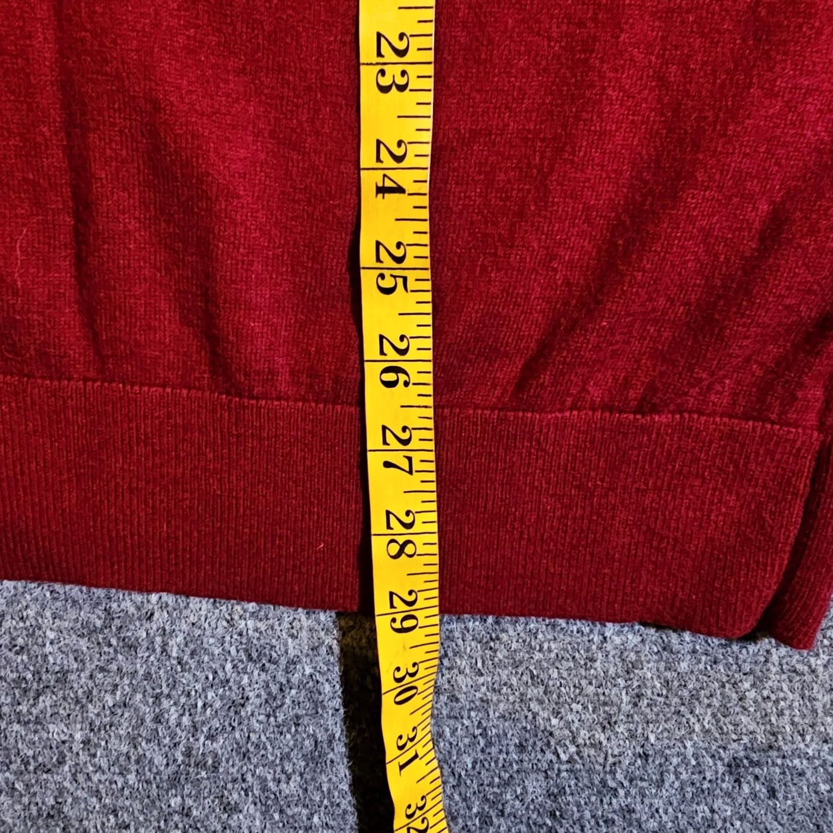 Abercrombie & Fitch Abercrombie & Fitch Sweater Mens XL Red Merino Wool V Neck Long Sleeve Casual Size US XL / EU 56 / 4 - 7 Thumbnail