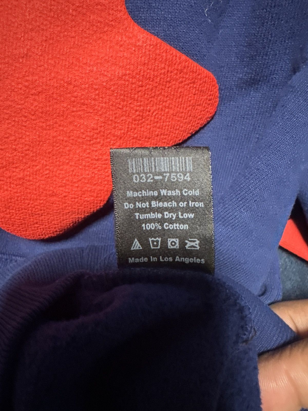 Sp5der BELUGA NAVY, RED HOODIE & SWEATSHIRT SIZE M Size US M / EU 48-50 / 2 - 6 Thumbnail
