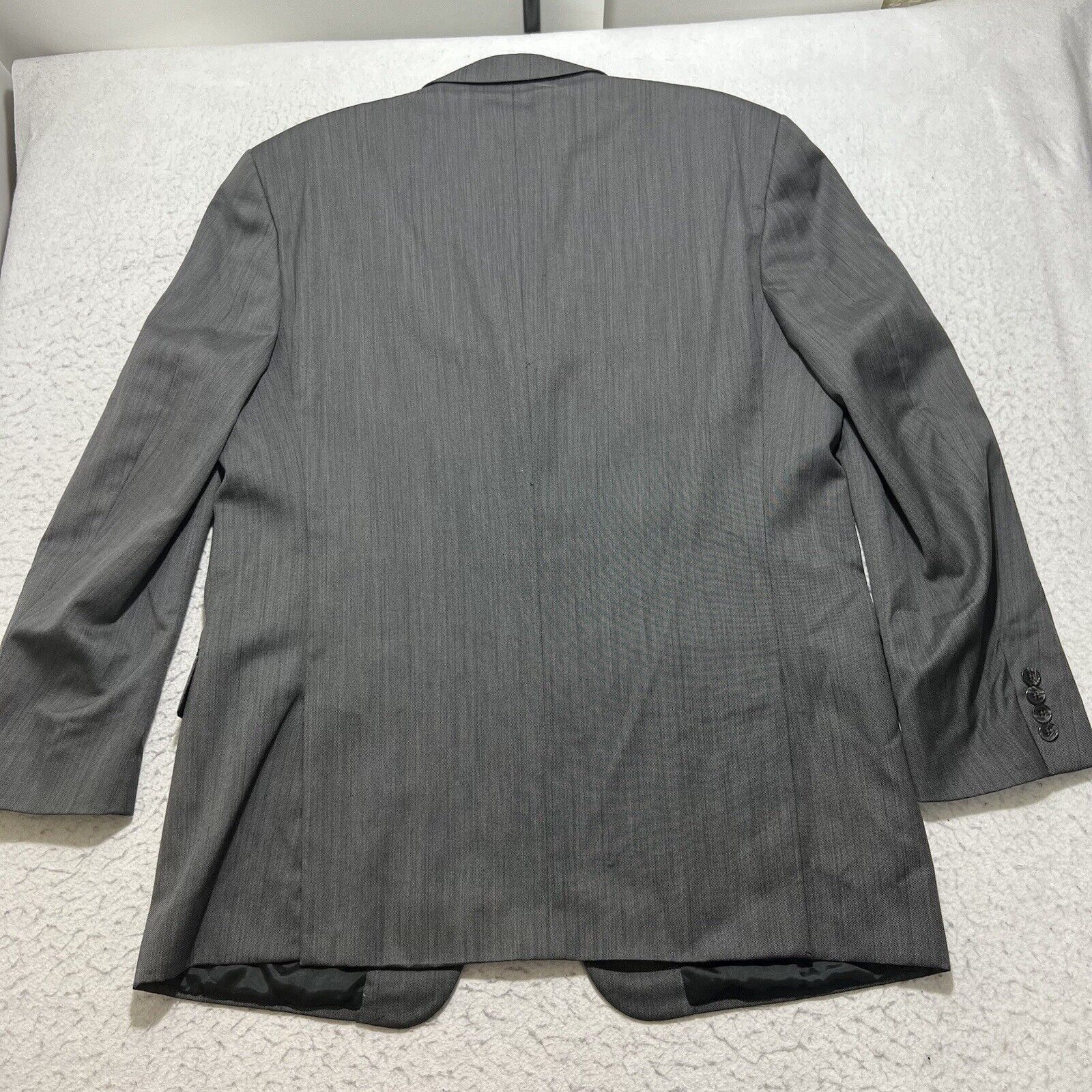 Joseph Abboud Joseph Abboud Worsted Wool Gray Suit Jacket Nordstrom USA Size 44L - 15 Thumbnail