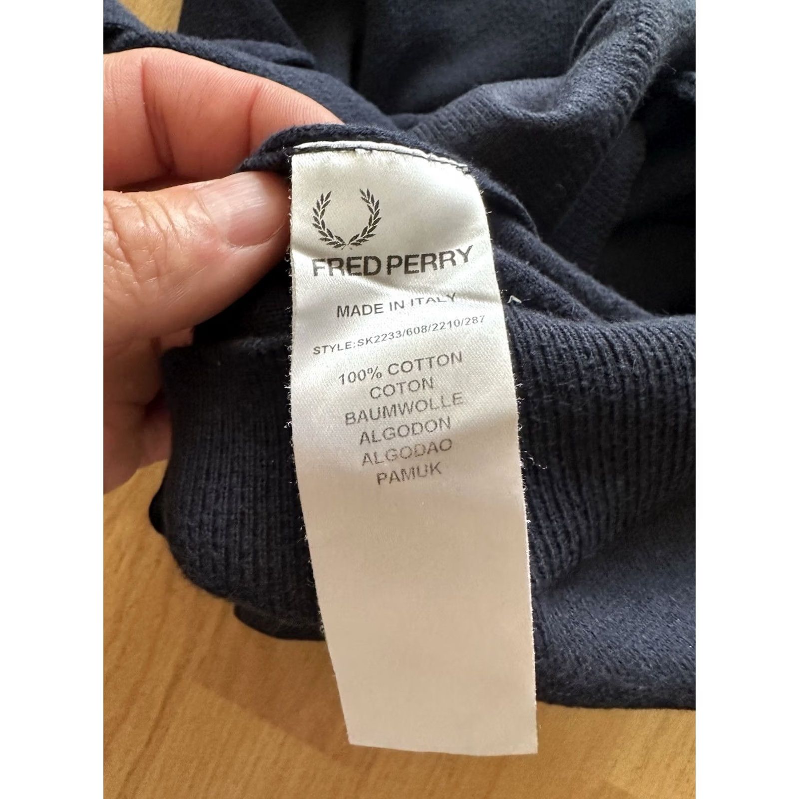 Vintage Fred Perry x Raf Simons Knit V-Neck Light Sweater Navy Blue Size 40 Mens Pullover Knit Cotton Embroidered Logo Vintage: No Size US L / EU 52-54 / 3 - 5 Thumbnail