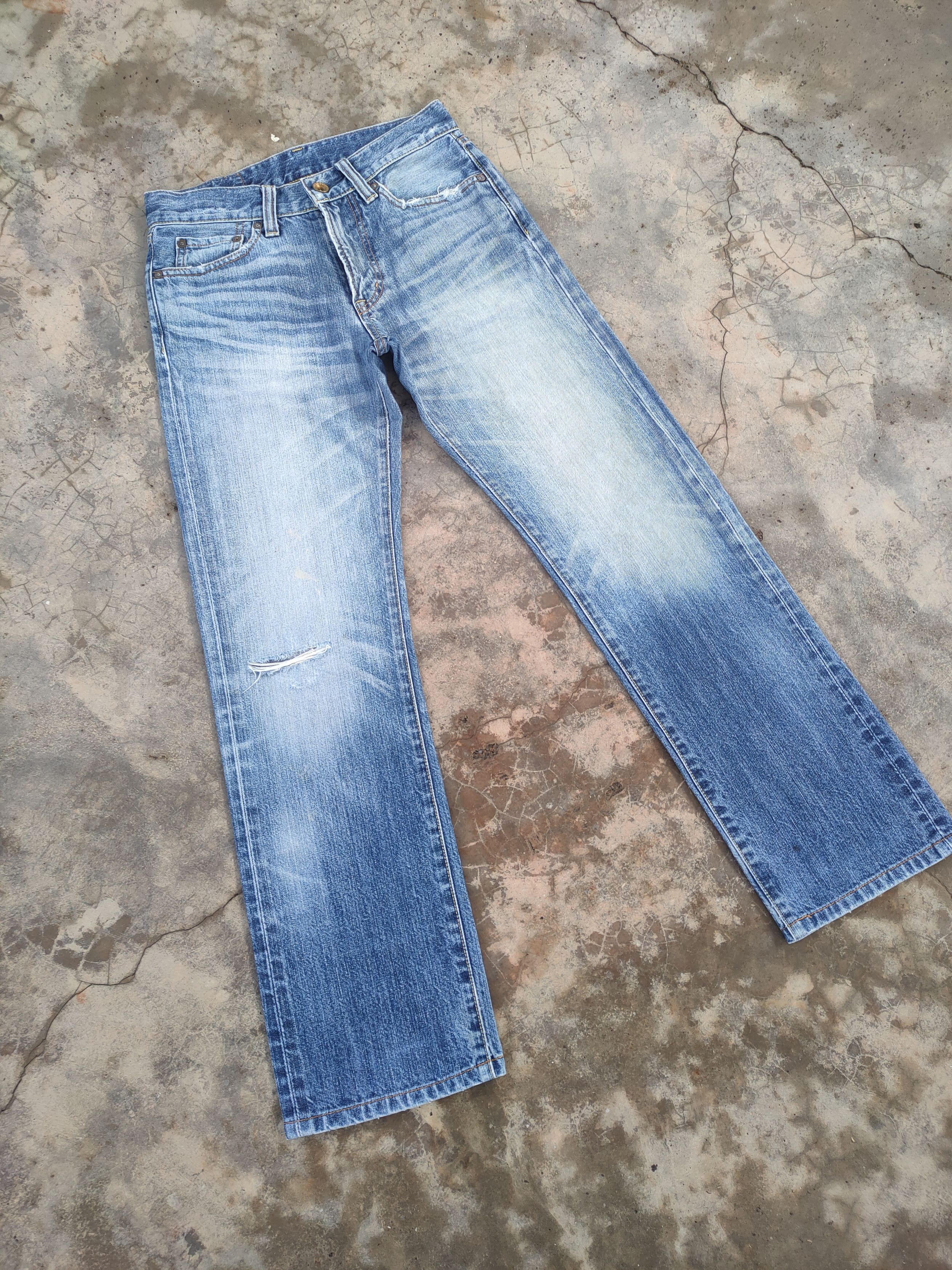 Japanese Brand vintage japanese uj faded jeans denim pants Size US 29 - 1 Thumbnail