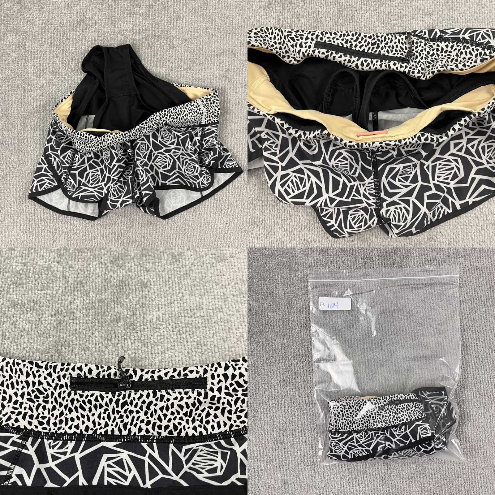 Lululemon Lululemon Run Speed Shorts Womens Size 6 / 3" Posey Black White Lined Running Size 28" / US 6 / IT 42 - 8 Thumbnail