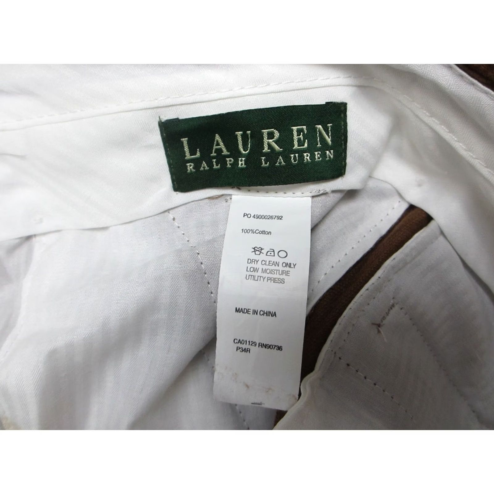 Ralph Lauren Lauren Ralph Lauren Pants Mens 34 Orange Corduroy Straight Leg Pocket Size US 34 / EU 50 - 4 Thumbnail