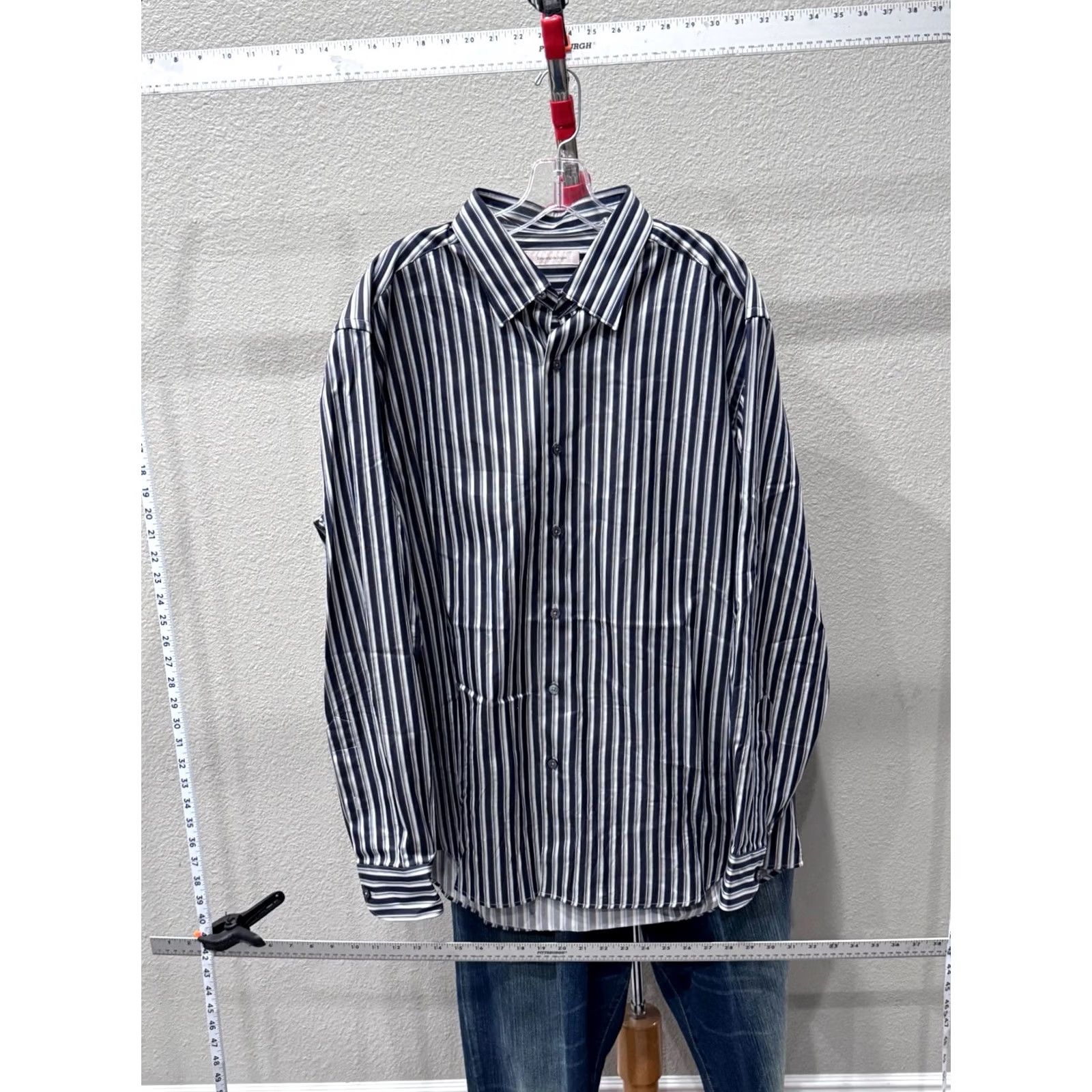 Ermenegildo Zegna Zegna Italy Stripe LONG SLEEVE SHIRT 2XL XXL Men Multicolor - MINT, Ermenegildo Zegna Size US XXL / EU 58 / 5 - 3 Thumbnail