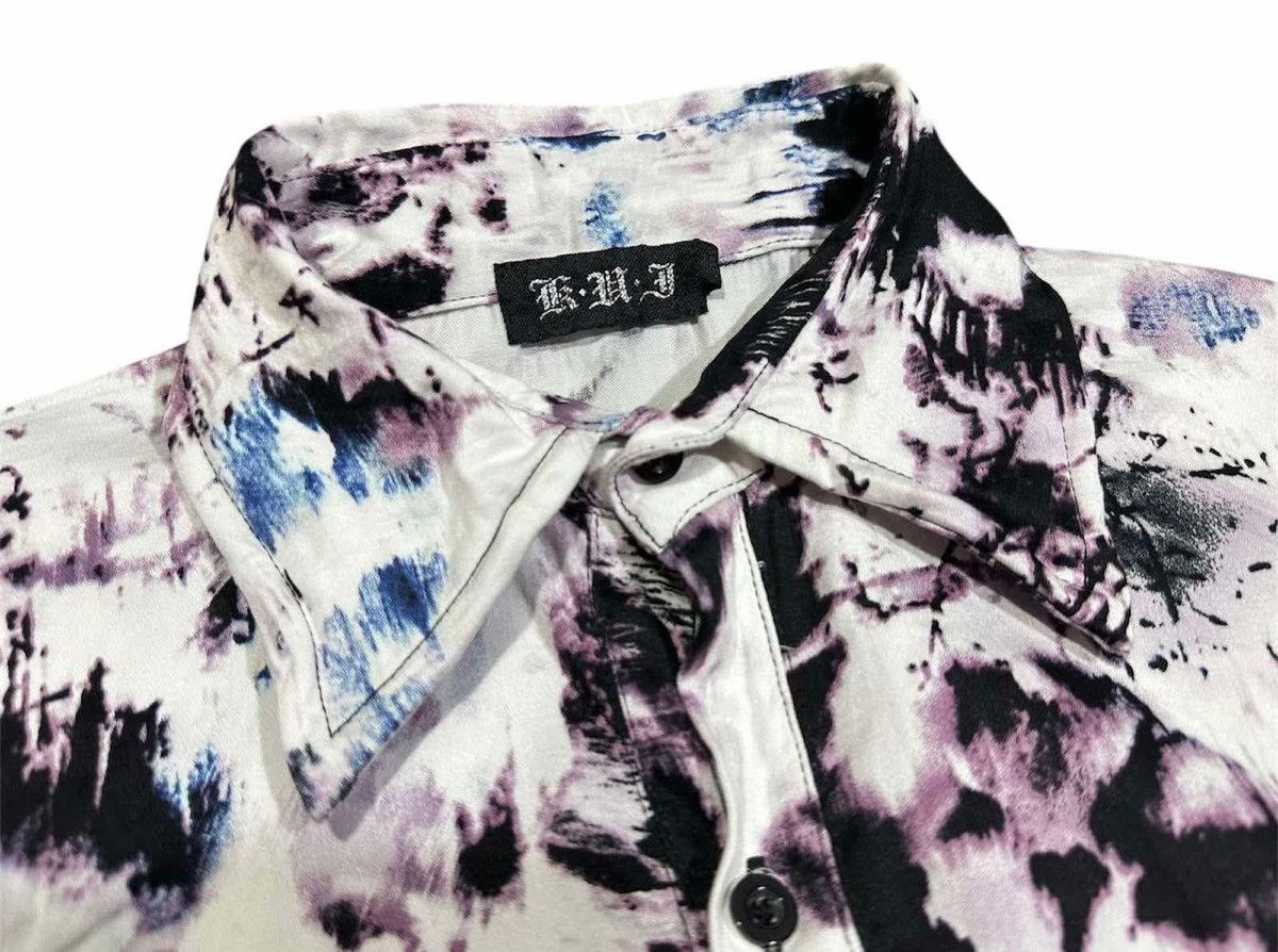 14th Addiction × Japanese Brand × KMRii 🔥Y2K Archived K.U.I Shirt Floral Print Goth Punk Size US L / EU 52-54 / 3 - 7 Thumbnail