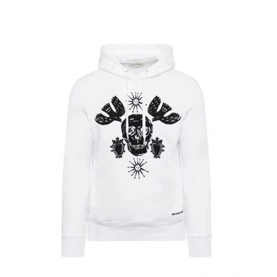 Alexander McQueen o1y1024 Hooded Sweatshirt In White Size US S / EU 44-46 / 1 - 1 Thumbnail