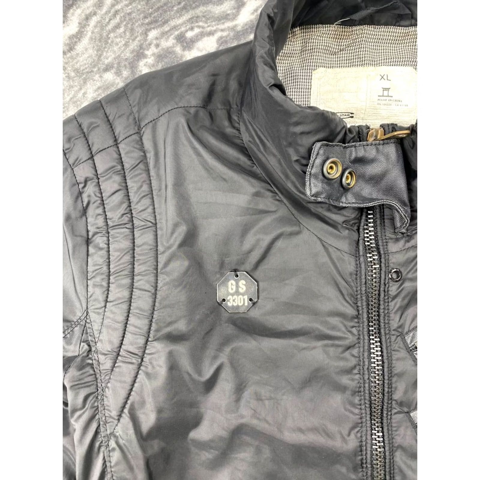 G-Star VINTAGE G Star Raw Multi Pockets Zepp Biker Jacket Women XL Black Size XL / US 12-14 / IT 48-50 - 3 Thumbnail