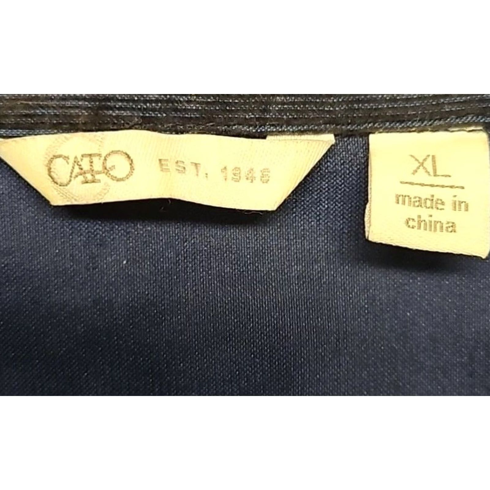 Vintage Cato Corduroy Women’s XL Navy Blue Button Front Shirt Utility Pockets Size XL / US 12-14 / IT 48-50 - 4 Thumbnail