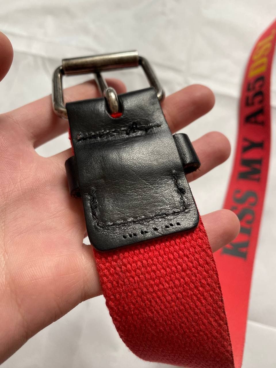 Diesel Vintage Diesel kiss my a55 rare Belt Size ONE SIZE - 6 Thumbnail