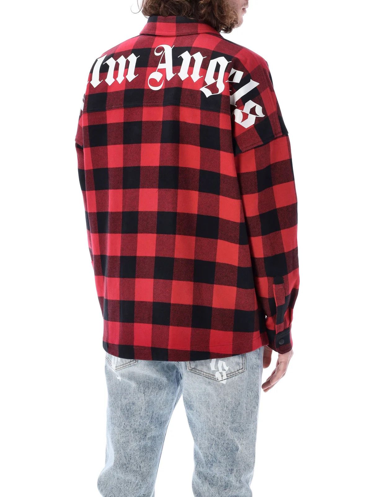 Palm Angels o1y0325 Logo Checked Shirt in Red/Black Size US S / EU 44-46 / 1 - 4 Thumbnail