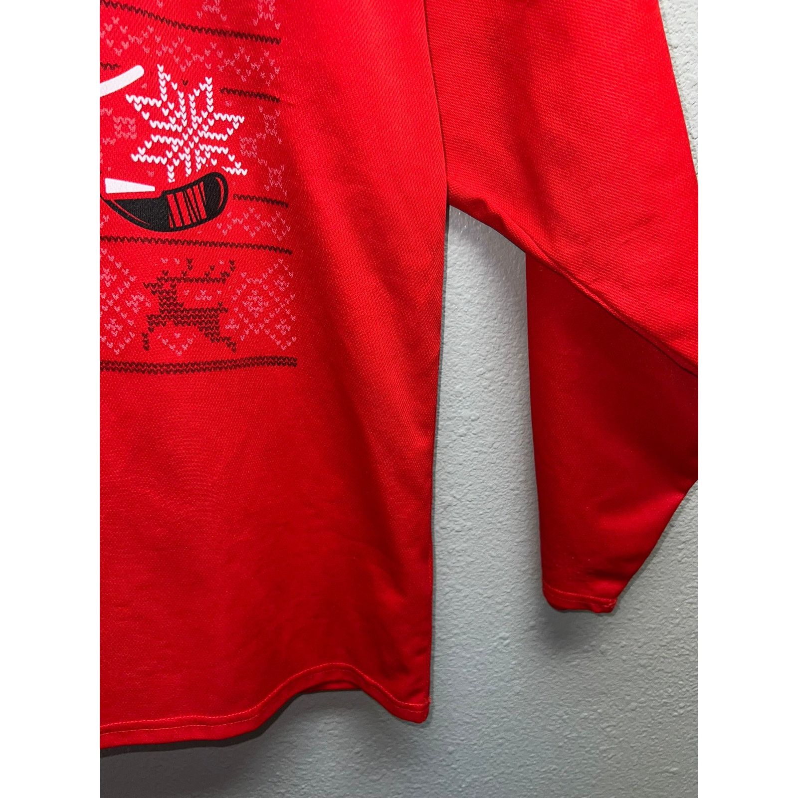 Ccm CCM Hockey Red Jersey Top Christmas Winter Y2K Small Size US S / EU 44-46 / 1 - 5 Thumbnail