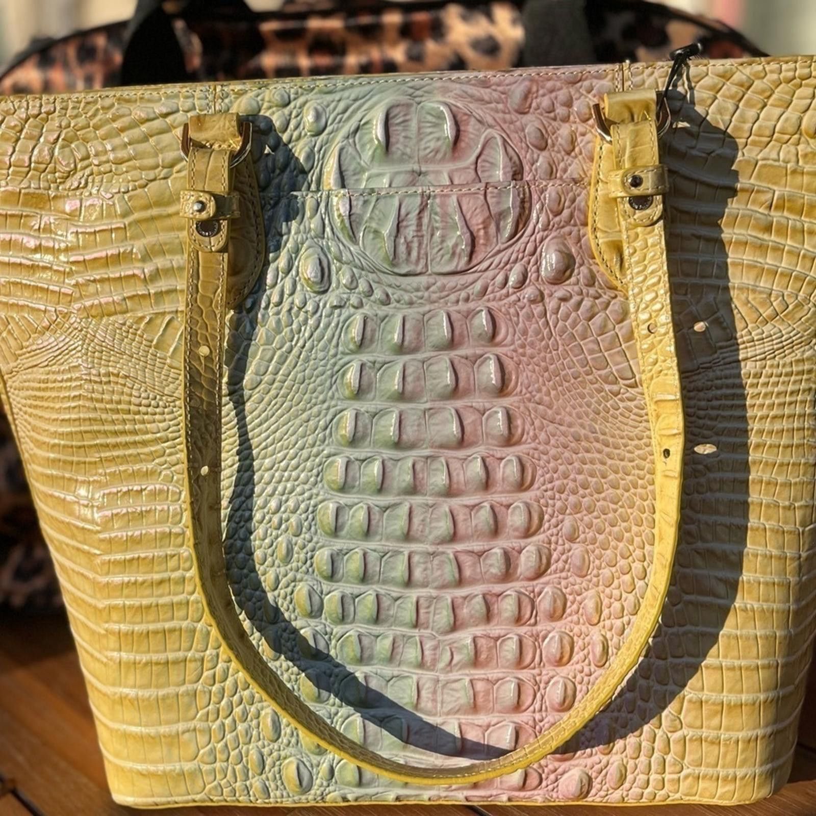 BRAHMIN Brahmin Ellen Ombre Daybreak Melbourne Tote Size ONE SIZE - 4 Thumbnail