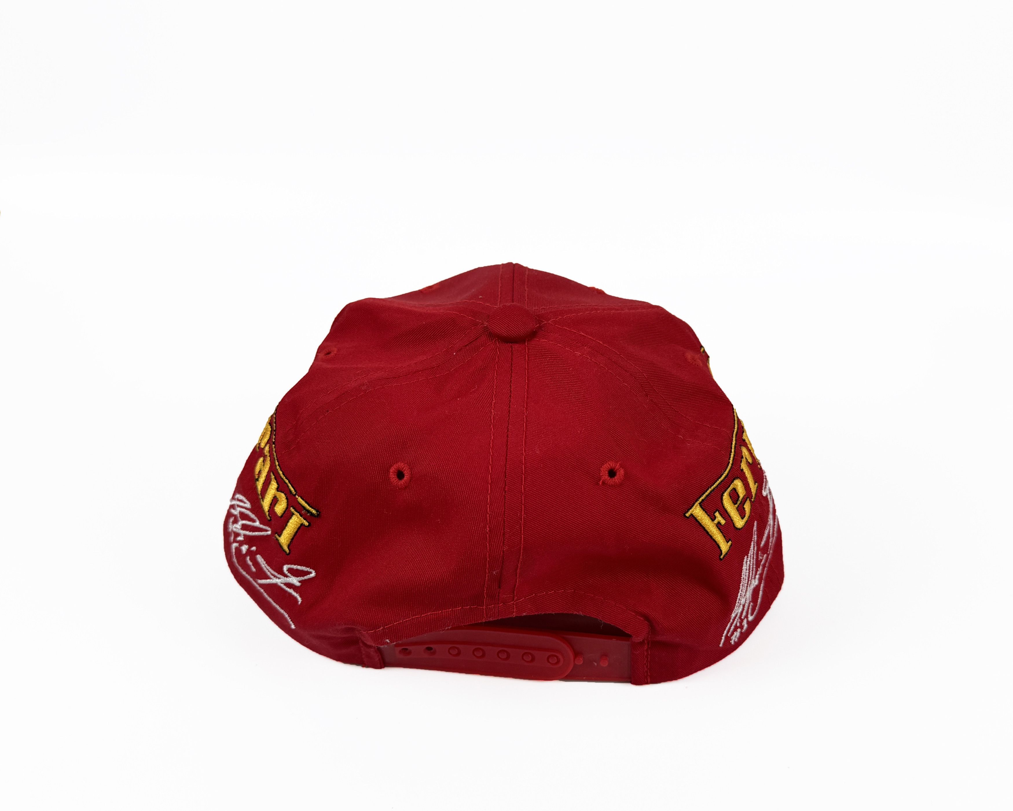 Vintage RARE Vtg Michael Schumacher 1 FERRARI DEKRA Formula 1 Cap Size ONE SIZE - 5 Thumbnail