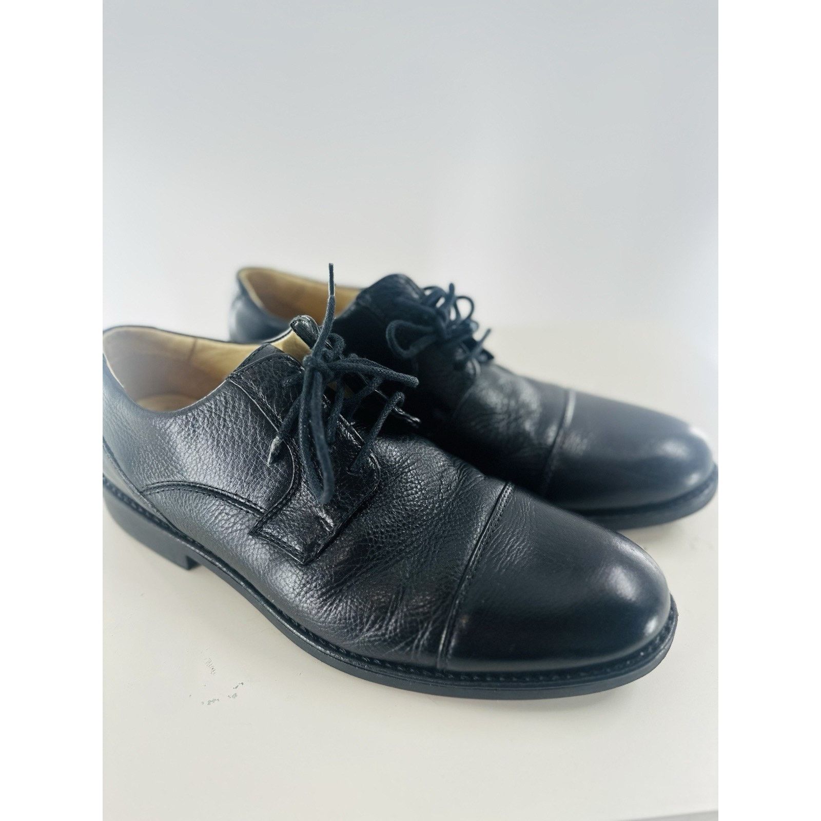 Belvedere Studio Belvedere Black Leather Business Dress Shoes Brazil Size US 6 / EU 39 - 12 Thumbnail