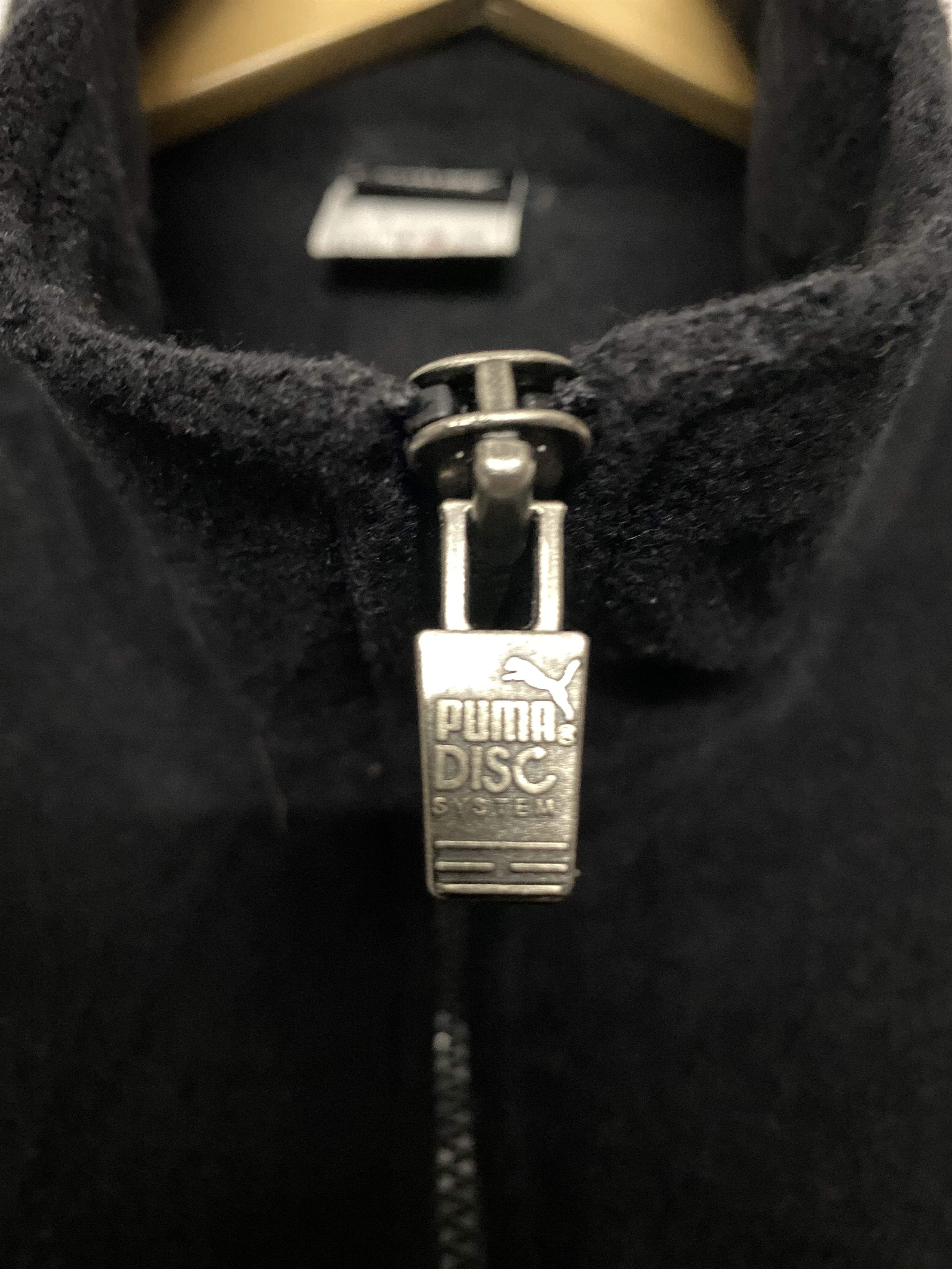 Puma VINTAGE PUMA Jacket Full Zip Black Taped Back Logo Jumper Size US M / EU 48-50 / 2 - 6 Thumbnail