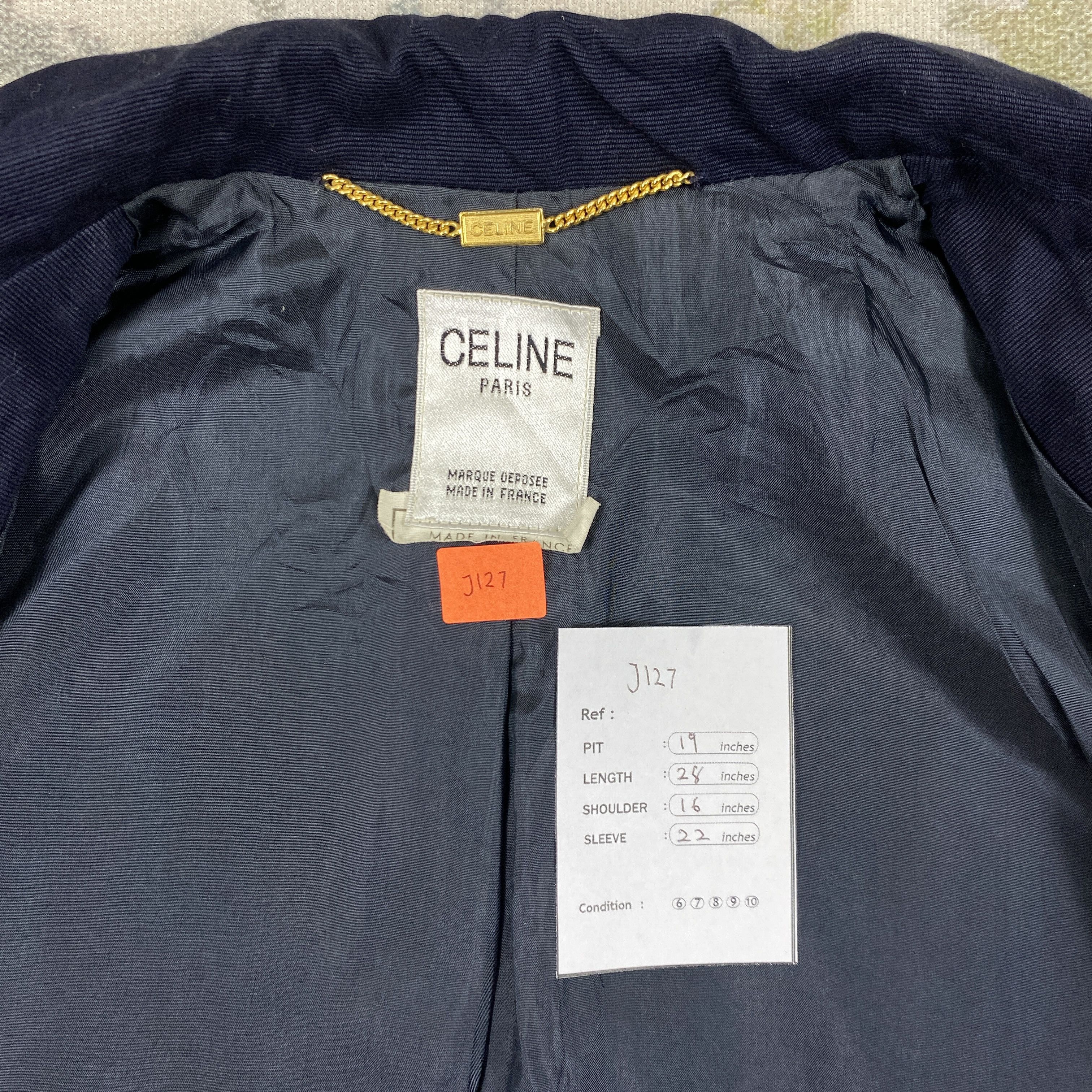 Celine VINTAGE CELINE HEDI SLIMANE BLAZER COAT -J127 Size S / US 4 / IT 40 - 4 Thumbnail