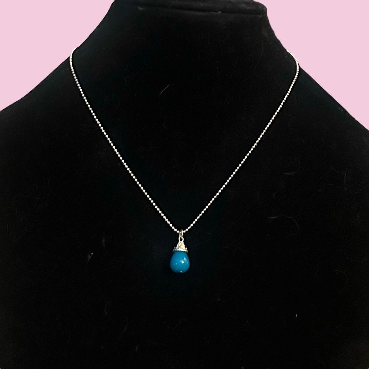 Other Bella Ryann silver ball chain blue gemstone pendant necklac Size ONE SIZE - 1 Thumbnail