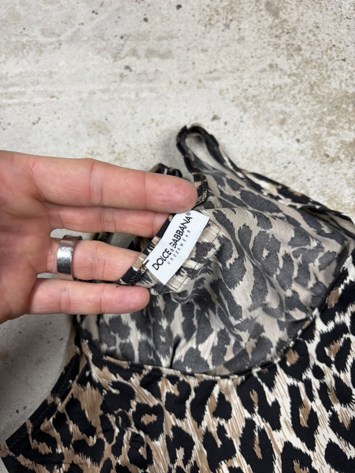 Dolce & Gabbana Vintage 2000s Dolce & Gabbana Underwear Leopard Print Tank Size S / US 4 / IT 40 - 7 Thumbnail