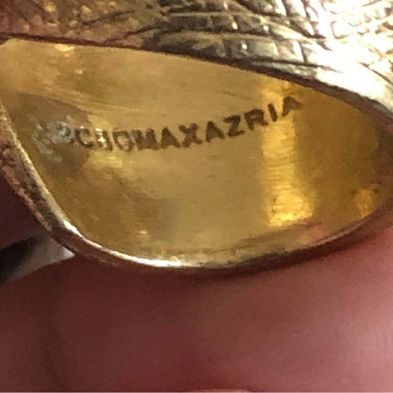 Bcbgmaxazria BCBGMaxAzria gold brutalist clear stone ring Size ONE SIZE - 4 Thumbnail