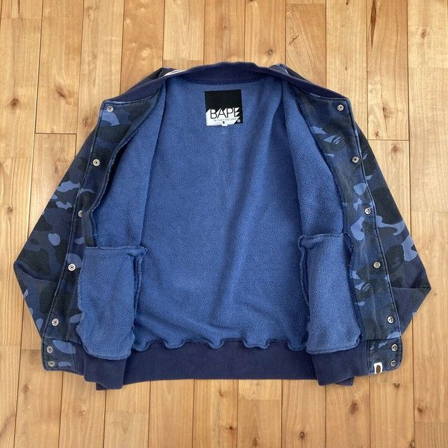 Bape BAPE Blue camo sweat varsity jacket a bathing ape NIGO Size US M / EU 48-50 / 2 - 6 Thumbnail