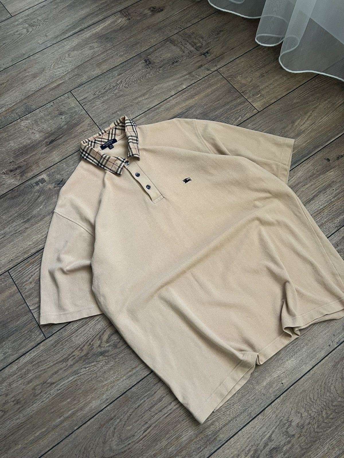 Burberry Vintage Burberry London Nova Check Polo Size US XL / EU 56 / 4 - 3 Thumbnail