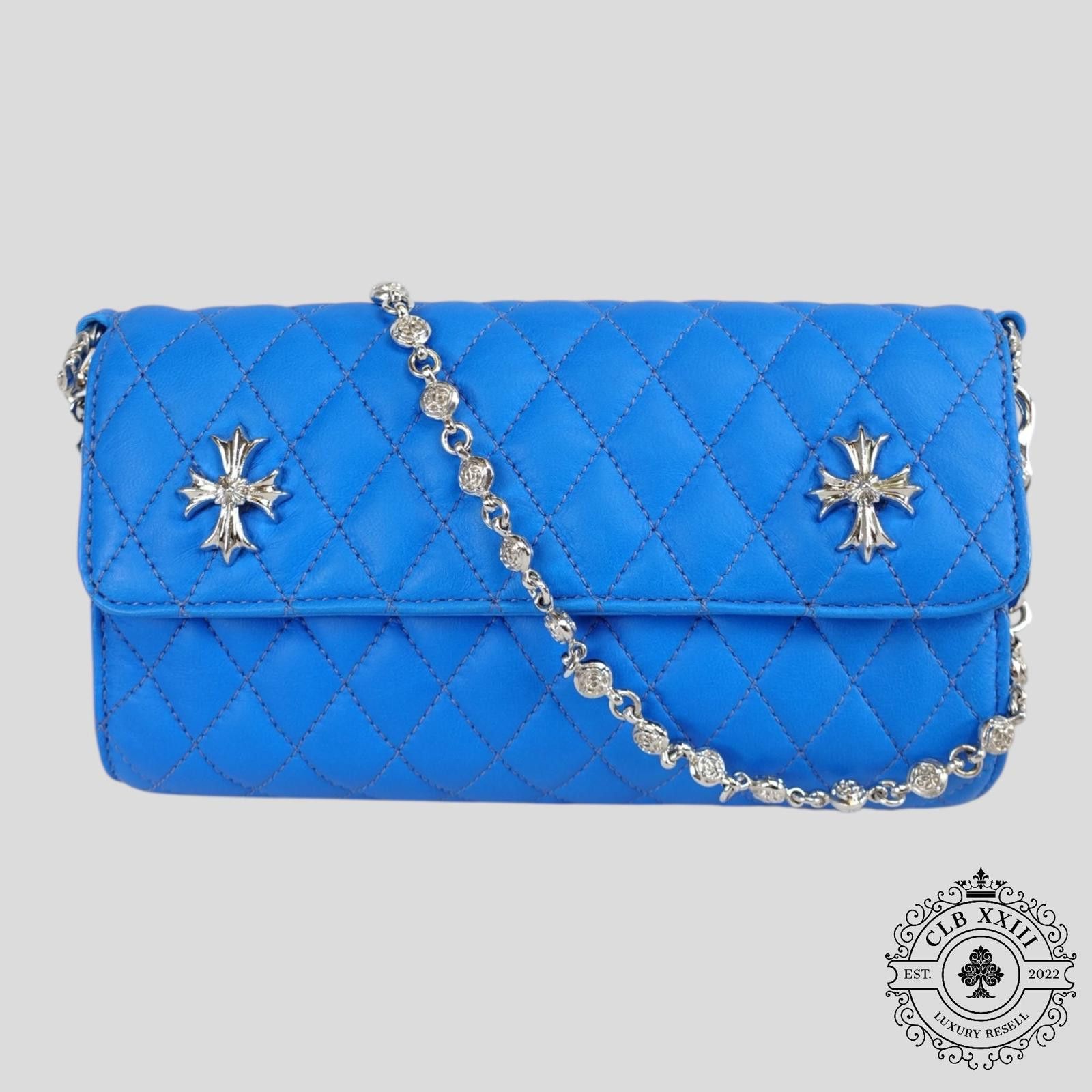 Chrome Hearts Chrome Hearts Quilted Purse in Light Blue Size ONE SIZE - 1 Thumbnail