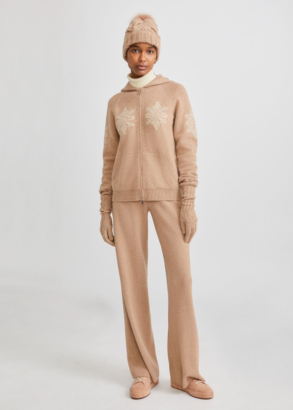 Loro Piana o1srvl11e1124 Baby Cashmere Straight Trouser in Camel Size 28" / US 6 / IT 42 - 4 Thumbnail