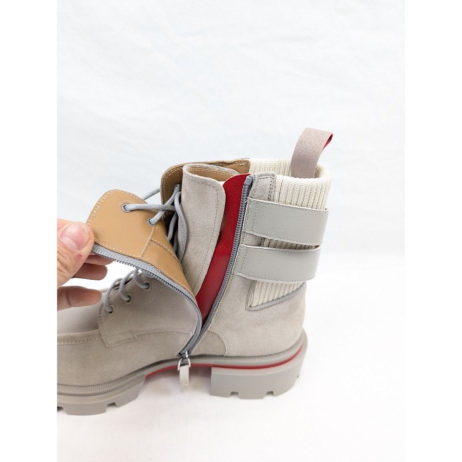 Christian Louboutin o1rshd1 Calf Our Fight Flat Boots in Goose Size US 10 / EU 43 - 14 Thumbnail