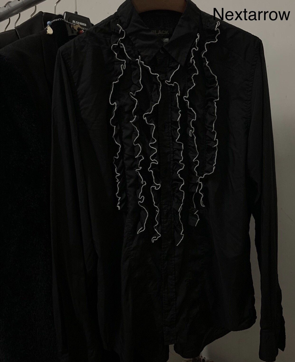Comme des Garcons COMME DES GARCONS BLACK Line Lotus Leaf Decorative Shirt Size US L / EU 52-54 / 3 - 1 Thumbnail