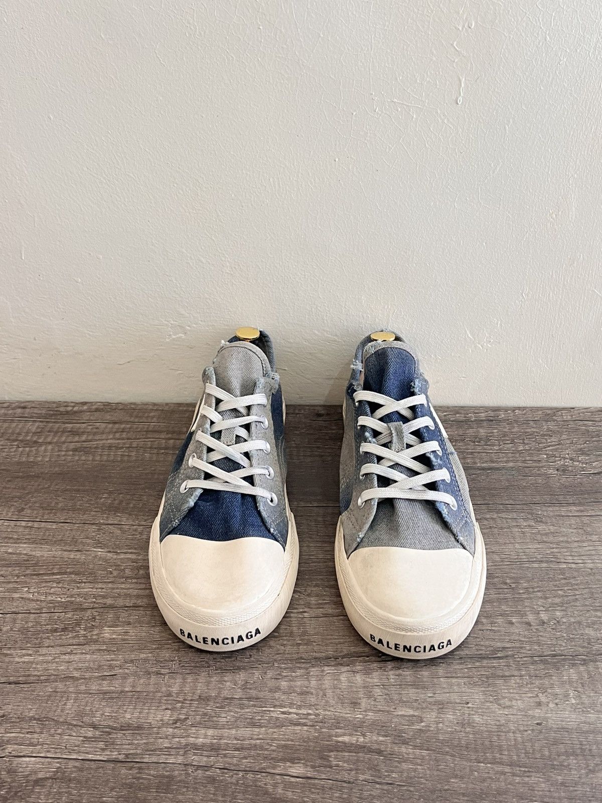 Balenciaga Denim Distressed Sneakers Size US 10 / EU 43 - 7 Thumbnail