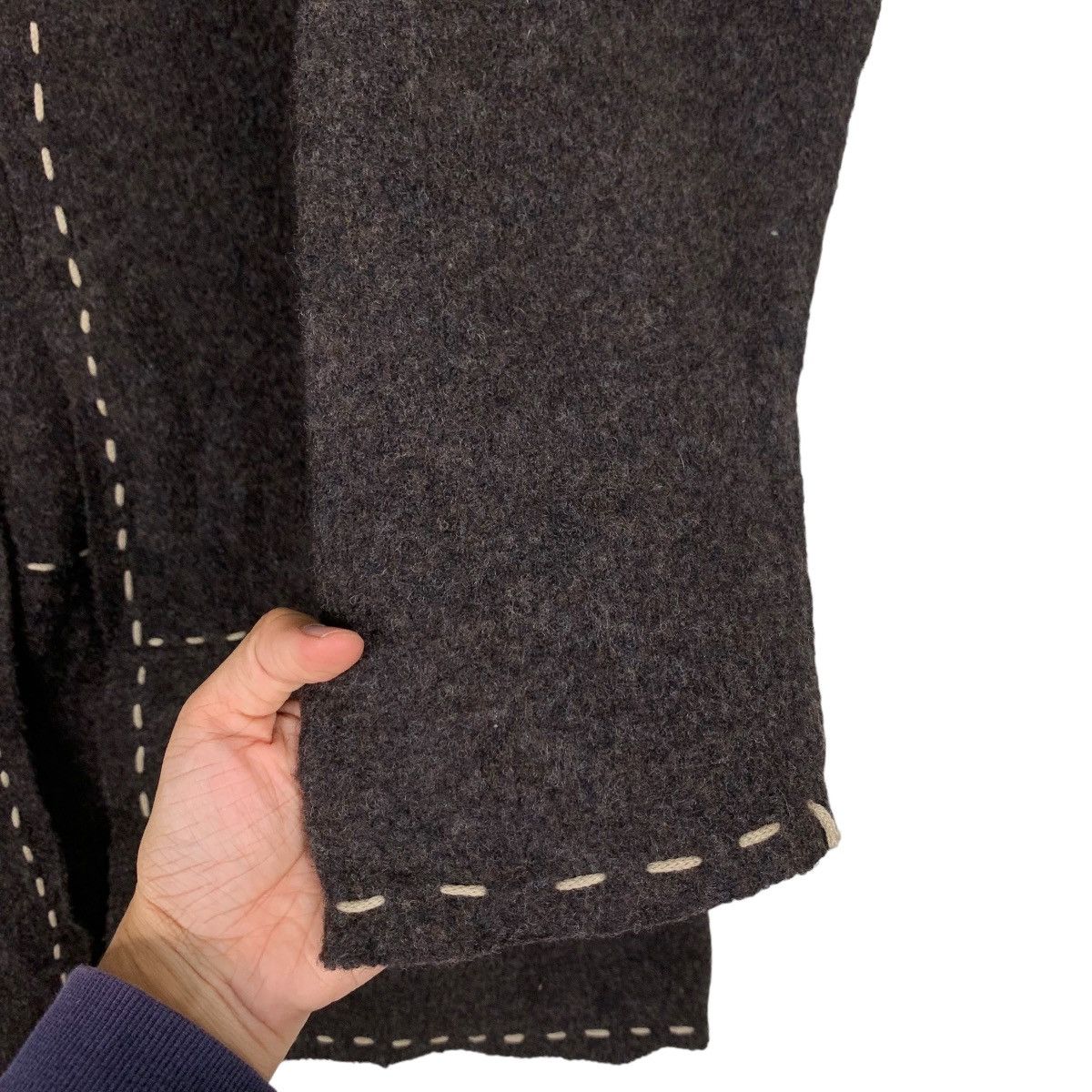 Trussardi TRUSSARDI Maglie Wool Long Cardigan Buttonless #1018-C46 Size XL / US 12-14 / IT 48-50 - 11 Thumbnail