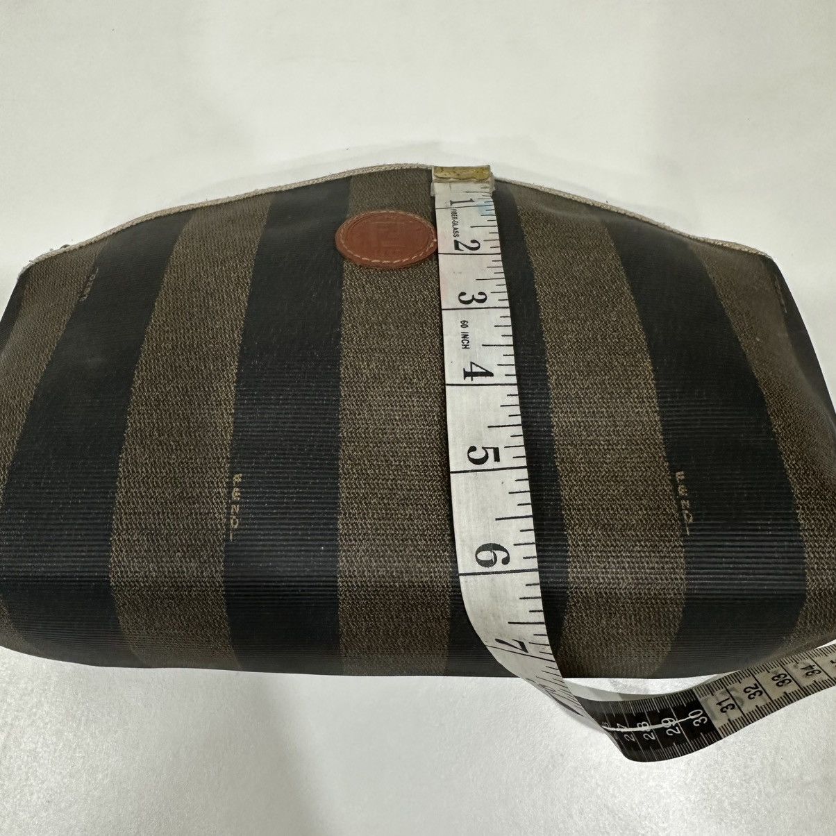Fendi ‼️YES‼️ FENDI PEQUIN STRIPE CLUTCH MAKE UP BAG Size ONE SIZE - 9 Thumbnail