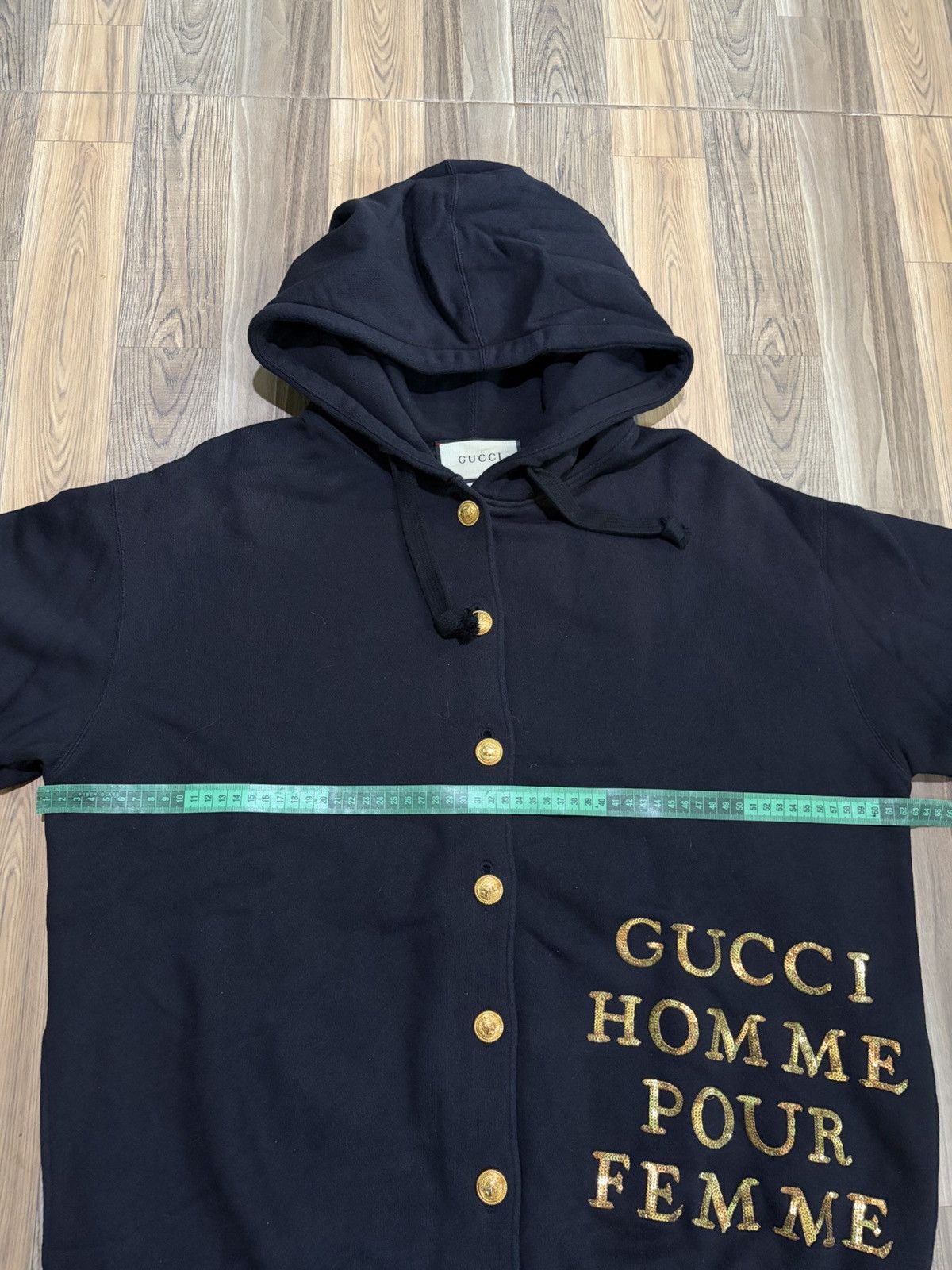 Gucci GUCCI HOMME POUR FEMME BUTTON HOODIE Size L / US 10 / IT 46 - 13 Thumbnail