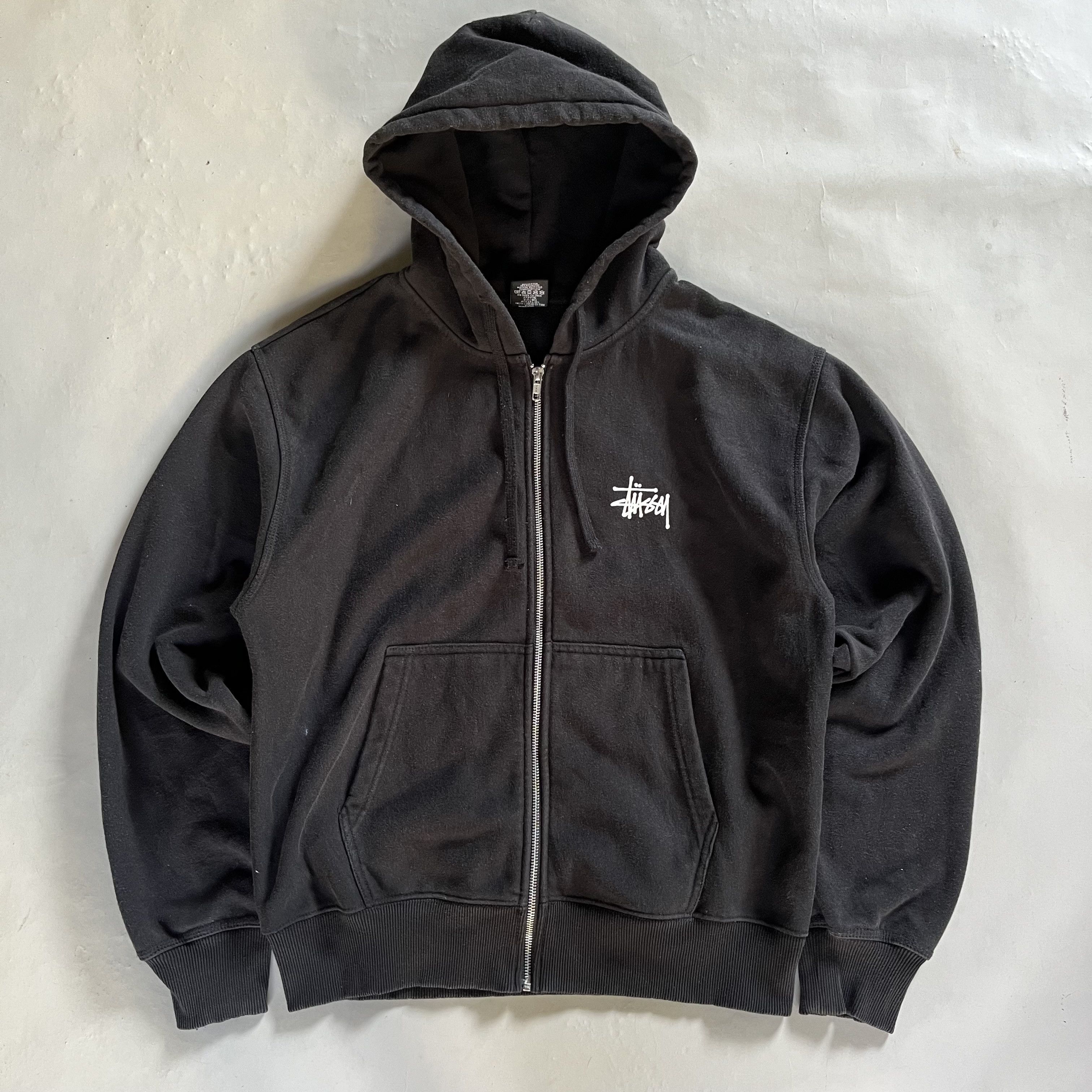 ★人気★【STUSSY】★Stussy Basic Stussy Hoodi.e Black★ 2-14-23-Stussy-Basic-Hood-