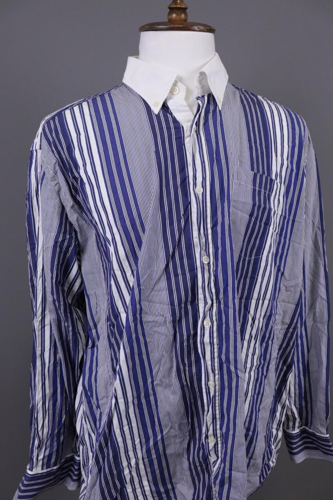 Paul & Shark Men Paul & Shark Yachting Blue Striped Shirt Size 46 Size US M / EU 48-50 / 2 - 6 Thumbnail