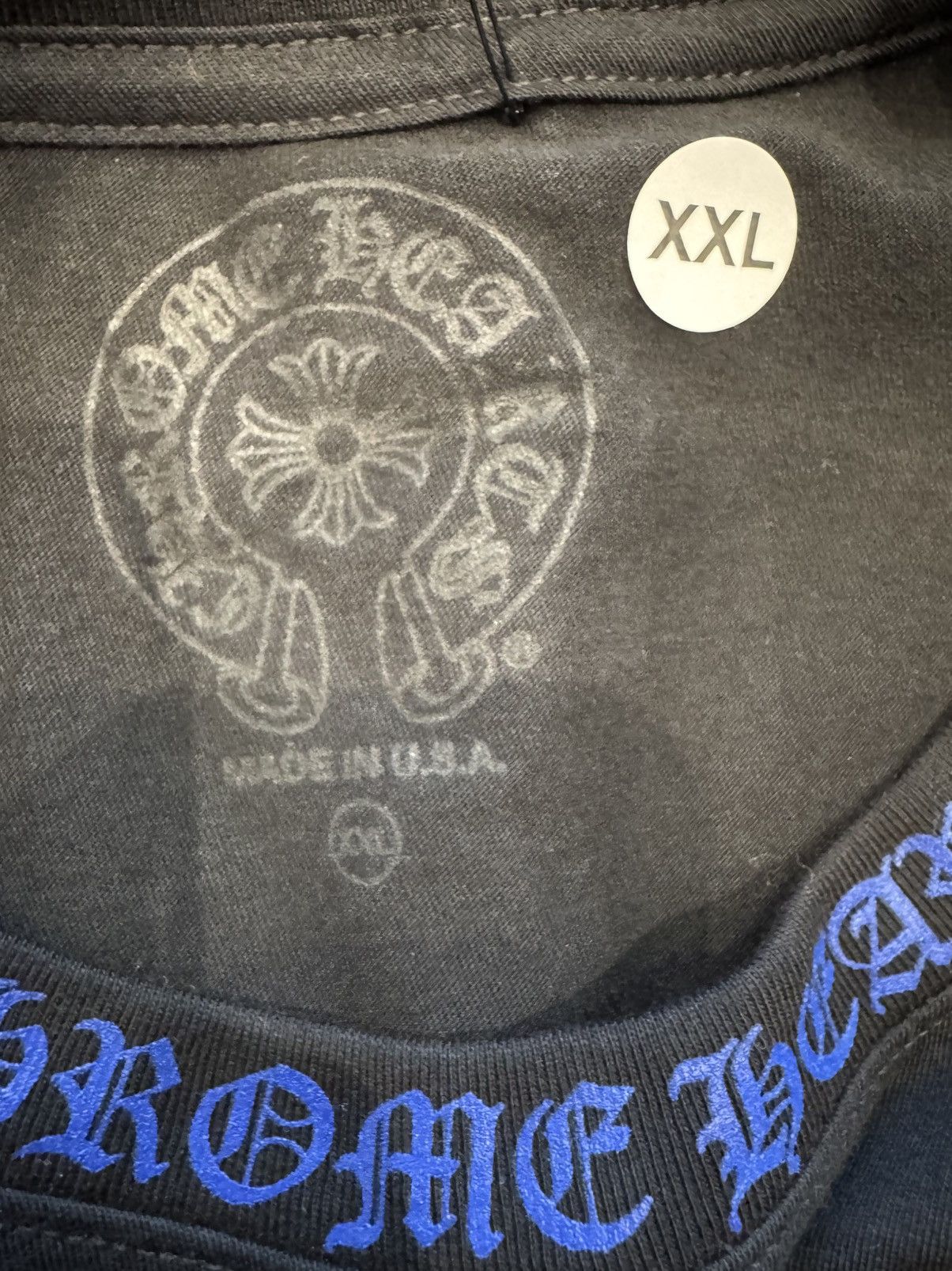 Chrome Hearts Chrome Hearts Neck Logo Tee Size US XXL / EU 58 / 5 - 4 Thumbnail