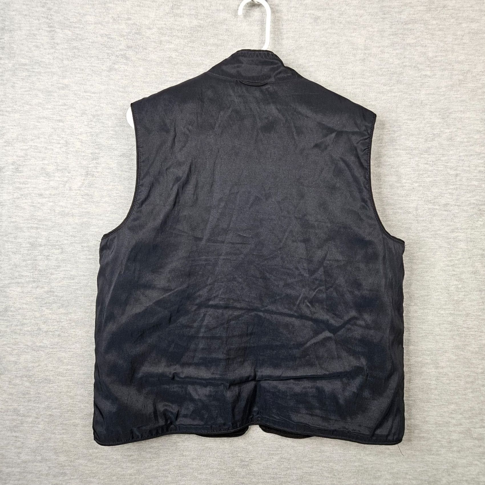 Vintage Mycra Pac Women's Vest Full Zip Embroidered Black L Sportswear Outdoor Casual Front Zip Vest Size L / US 10 / IT 46 - 4 Thumbnail