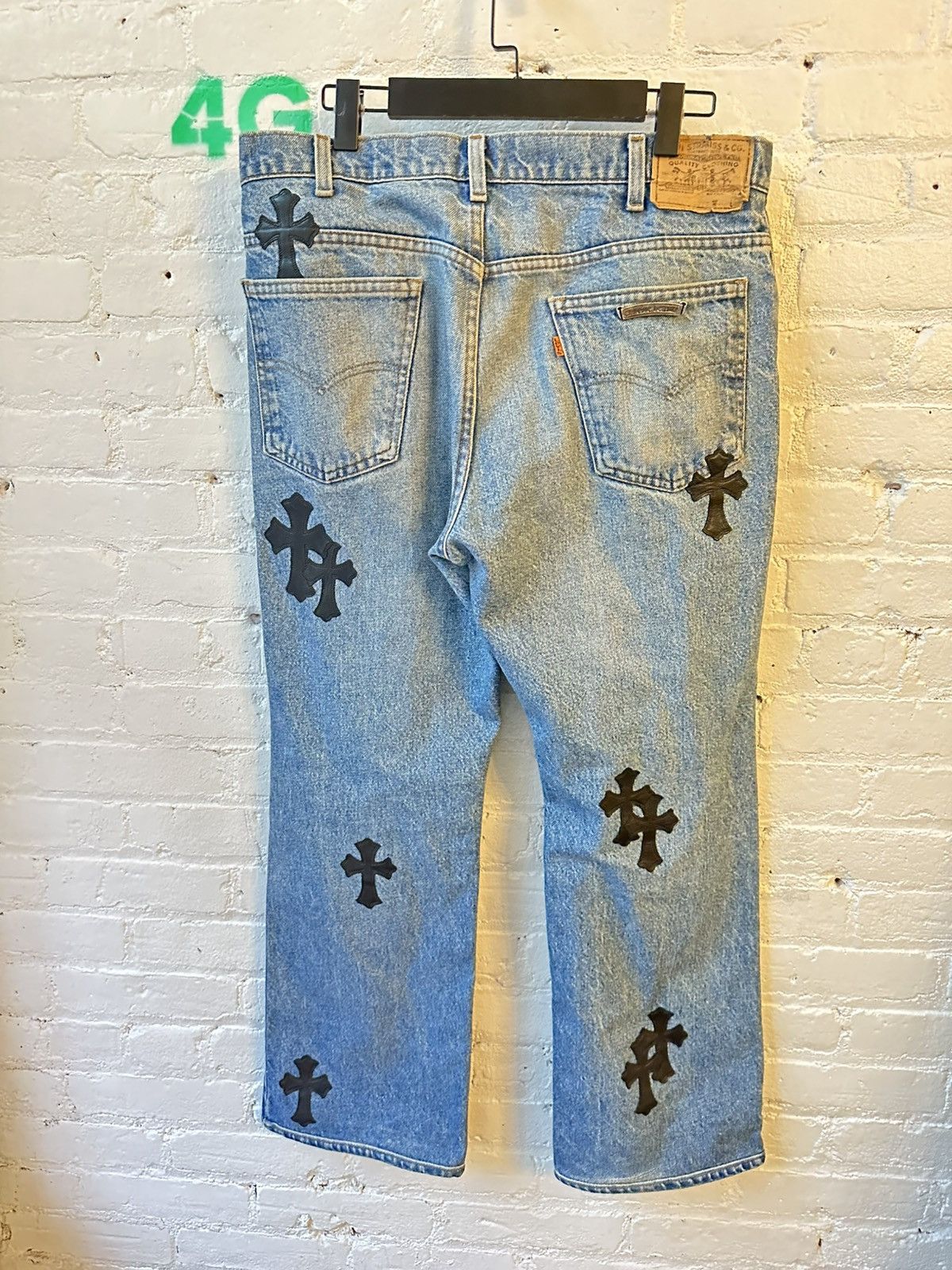 Chrome Hearts Chrome Hearts PERFECT sky wash levi jeans cross patch Size US 34 / EU 50 - 4 Thumbnail
