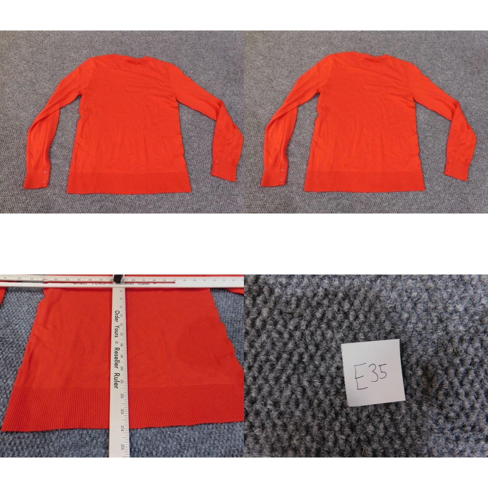 Loft LOFT Sweater XS red Pullover Knit Cotton Women Short Sleeve? (No—Long Sleeve) Size XS / US 0-2 / IT 36-38 - 8 Thumbnail