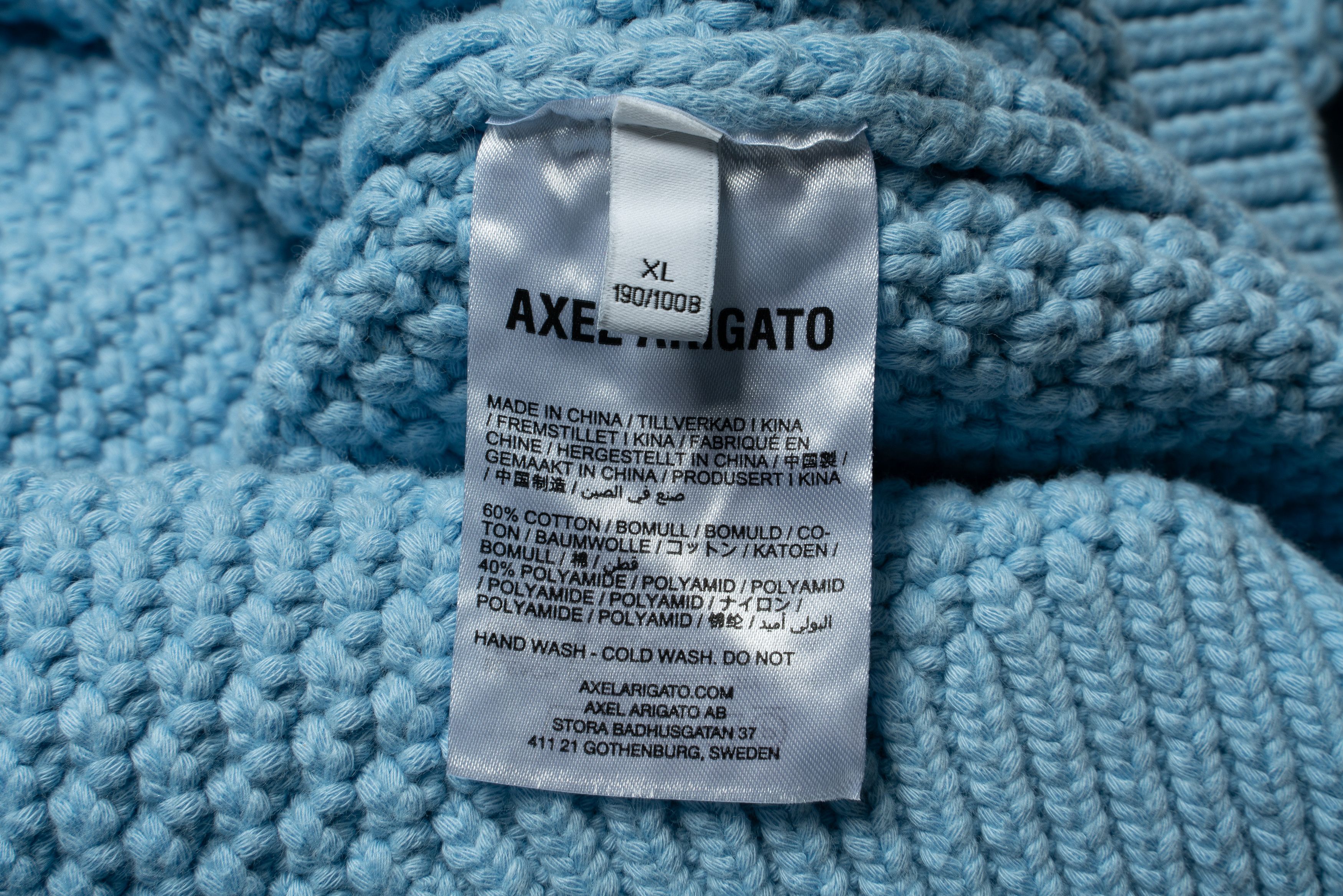 Axel Arigato 🔵 AXEL ARIGATO Block cotton blend Crew neck sweater Size US XL / EU 56 / 4 - 7 Thumbnail